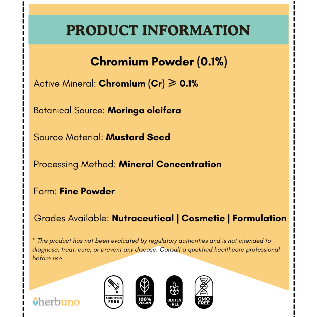 Chromium (0.1%) — from Moringa Leaf | Sahjan - Bulk Supplier India