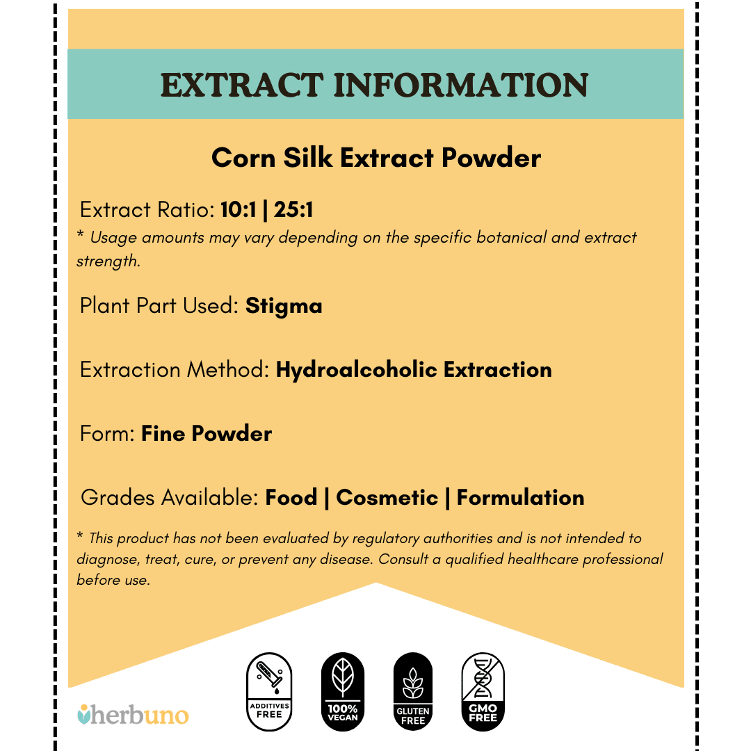 Corn Silk Extract Powder| Makki Baal Powder - Bulk Supplier India