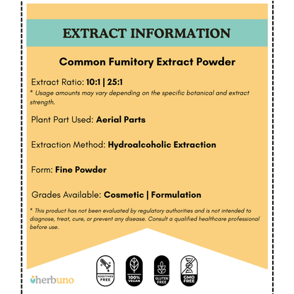 Fumitory Extract Powder - Fumaria Officinalis - Bulk Supplier India