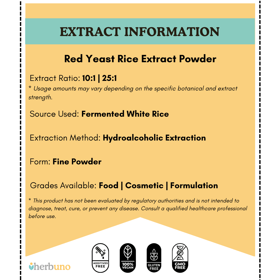 Red Yeast Rice (RYR) Extract Powder - Bulk Supplier India