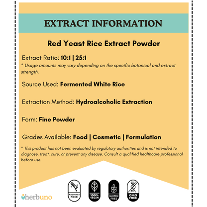 Red Yeast Rice (RYR) Extract Powder - Bulk Supplier India