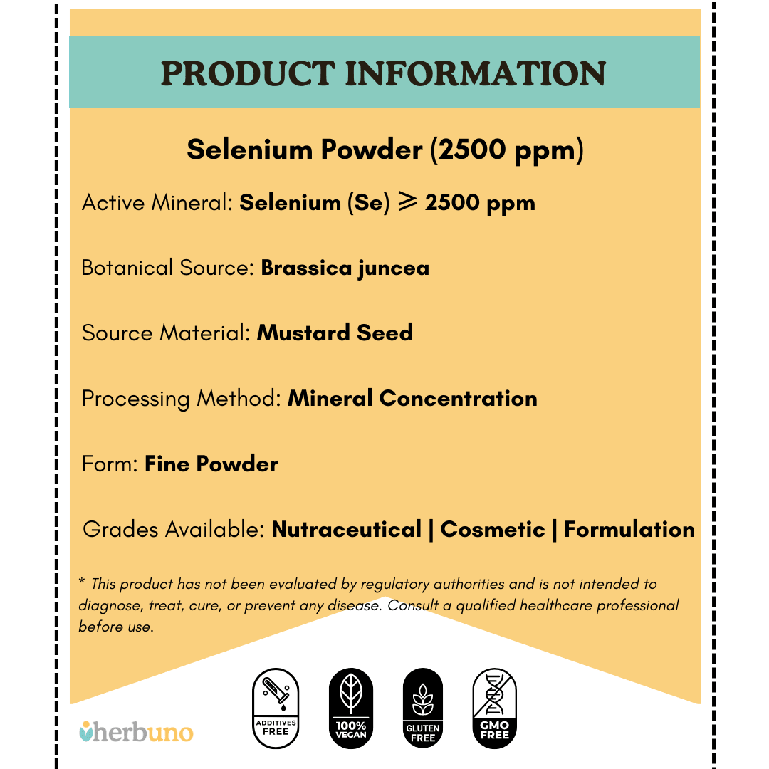 Selenium (2500 ppm) — from Mustard Seed - Bulk Supplier India