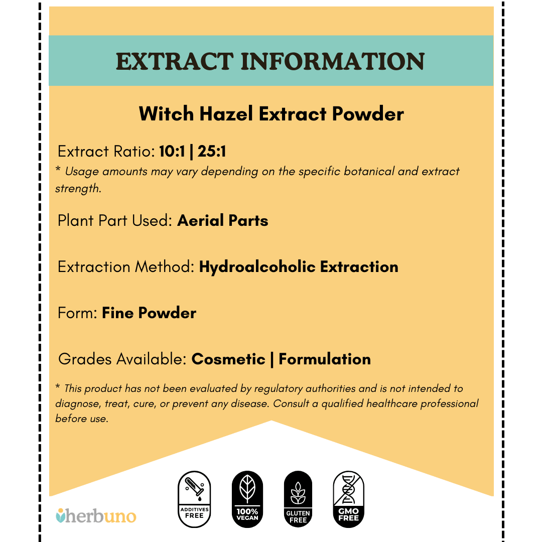 Witch Hazel Extract Powder - Bulk Supplier India